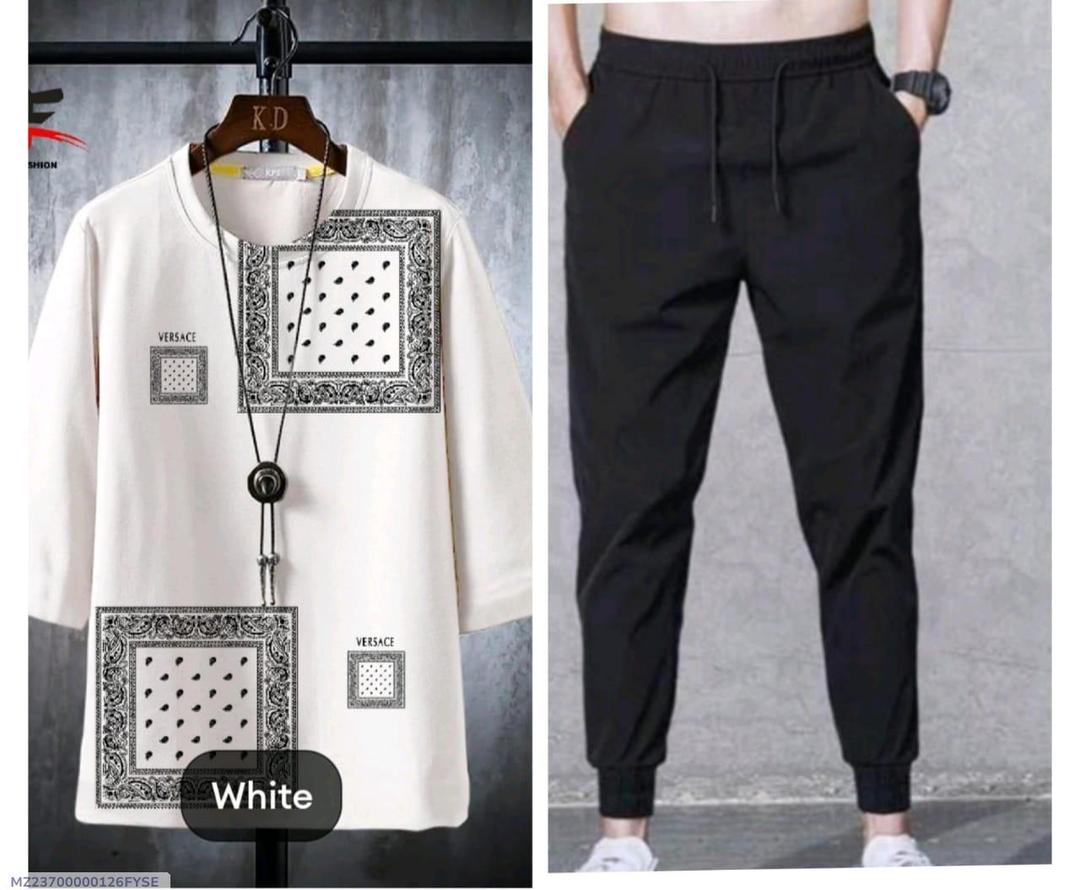 2 PCS Men's Micro Interlock Graphic Sublimation Track Suit.