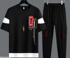 2 PCS Men's Micro Interlock Graphic Sublimation Track Suit.