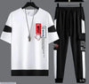 2 PCS Men's Micro Interlock Graphic Sublimation Track Suit.